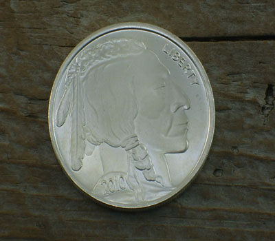 .999 Fine Silver 1-Ounce Coin - Buffalo Nickel